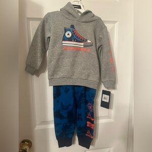 NWT Converse 24 Months 2 piece Hoodie Jogger Set